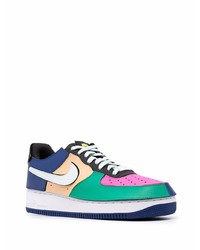 Baskets basses en cuir multicolores Nike