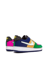 Baskets basses en cuir multicolores Nike