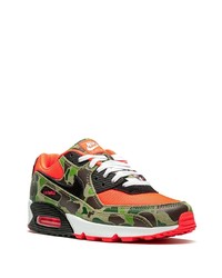 Baskets basses en cuir multicolores Nike