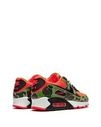 Baskets basses en cuir multicolores Nike