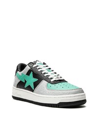 Baskets basses en cuir multicolores A Bathing Ape