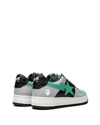 Baskets basses en cuir multicolores A Bathing Ape