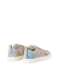 Baskets basses en cuir multicolores Giuseppe Zanotti