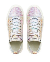 Baskets basses en cuir multicolores Giuseppe Zanotti