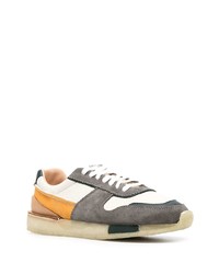 Baskets basses en cuir multicolores Clarks