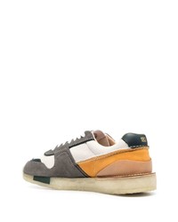 Baskets basses en cuir multicolores Clarks