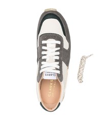 Baskets basses en cuir multicolores Clarks