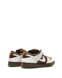 Baskets basses en cuir multicolores Nike