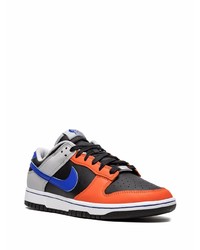 Baskets basses en cuir multicolores Nike