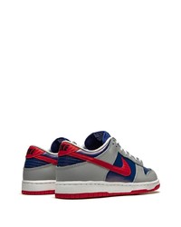 Baskets basses en cuir multicolores Nike