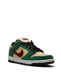 Baskets basses en cuir multicolores Nike