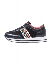 Baskets basses en cuir multicolores Even&Odd