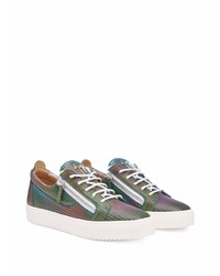 Baskets basses en cuir multicolores Giuseppe Zanotti