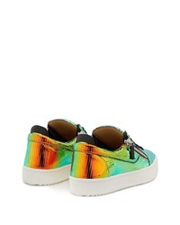 Baskets basses en cuir multicolores Giuseppe Zanotti