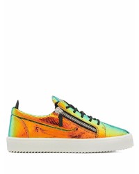 Baskets basses en cuir multicolores Giuseppe Zanotti