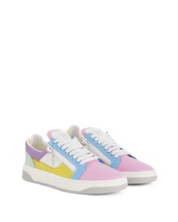 Baskets basses en cuir multicolores Giuseppe Zanotti