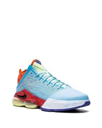 Baskets basses en cuir multicolores Nike