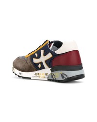 Baskets basses en cuir multicolores Premiata