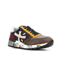 Baskets basses en cuir multicolores Premiata