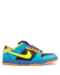 Baskets basses en cuir multicolores Nike