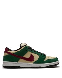 Baskets basses en cuir multicolores Nike