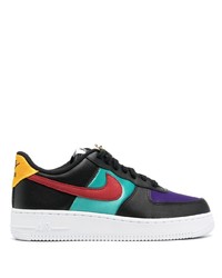 Baskets basses en cuir multicolores Nike