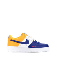 Baskets basses en cuir multicolores Nike