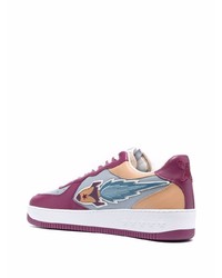 Baskets basses en cuir multicolores Enterprise Japan