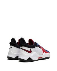 Baskets basses en cuir multicolores Nike