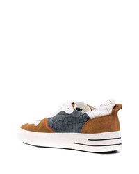 Baskets basses en cuir multicolores Hide&Jack