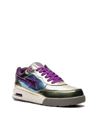 Baskets basses en cuir multicolores A Bathing Ape