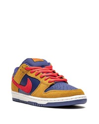 Baskets basses en cuir multicolores Nike