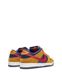 Baskets basses en cuir multicolores Nike