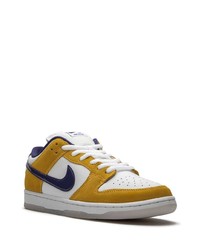 Baskets basses en cuir multicolores Nike