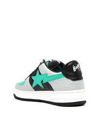 Baskets basses en cuir multicolores A Bathing Ape