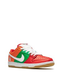 Baskets basses en cuir multicolores Nike