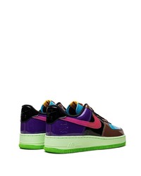 Baskets basses en cuir multicolores Nike