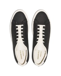 Baskets basses en cuir noires et blanches Common Projects