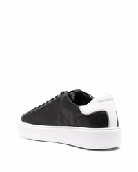 Baskets basses en cuir noires et blanches Karl Lagerfeld