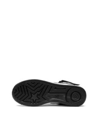 Baskets basses en cuir noires et blanches A Bathing Ape