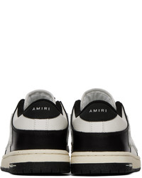 Baskets basses en cuir noires et blanches Amiri