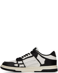 Baskets basses en cuir noires et blanches Amiri