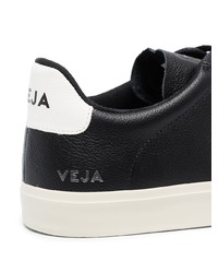 Baskets basses en cuir noires et blanches Veja