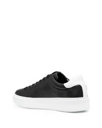 Baskets basses en cuir noires et blanches Karl Lagerfeld