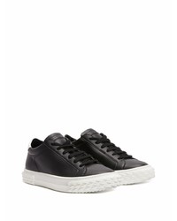 Baskets basses en cuir noires et blanches Giuseppe Zanotti