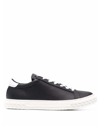 Baskets basses en cuir noires et blanches Giuseppe Zanotti