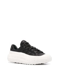 Baskets basses en cuir noires et blanches Y-3