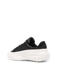 Baskets basses en cuir noires et blanches Y-3