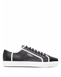 Baskets basses en cuir noires et blanches Iceberg