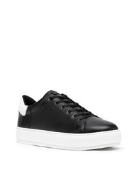 Baskets basses en cuir noires et blanches Kurt Geiger London